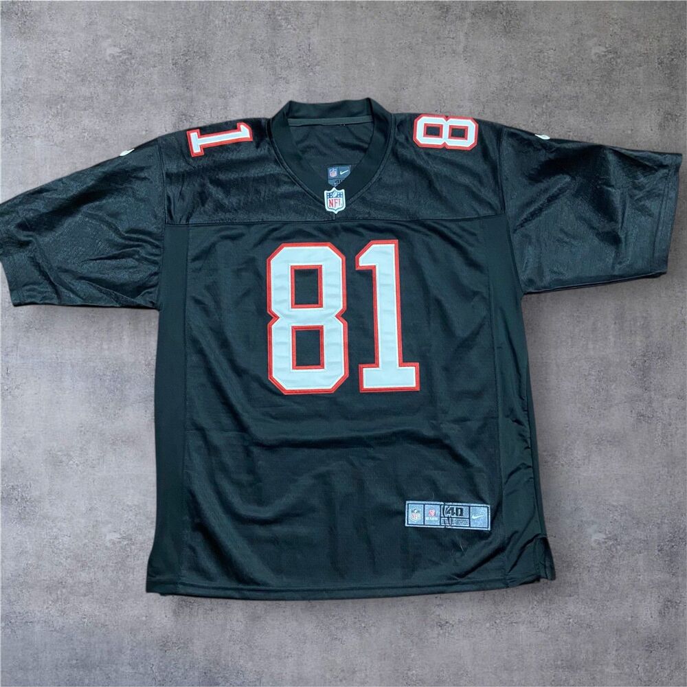 Nike On Field #81 Austin Hooper NFL Atlanta Falcons Jersey Black Home Men's 40